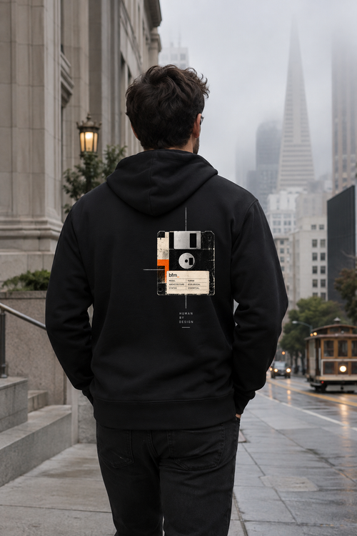 [art:ARCHIVE] BFM ARCHIVE — Bayside BA960 Black, back. AI-generated editorial image; not a photograph of the physical product.