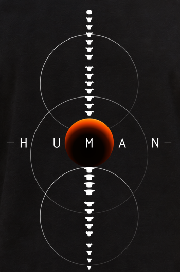 BFM ORIGIN CORE v7 — Bayside 5100 Black, back detail. AI-generated editorial image; not a photograph of the physical product.